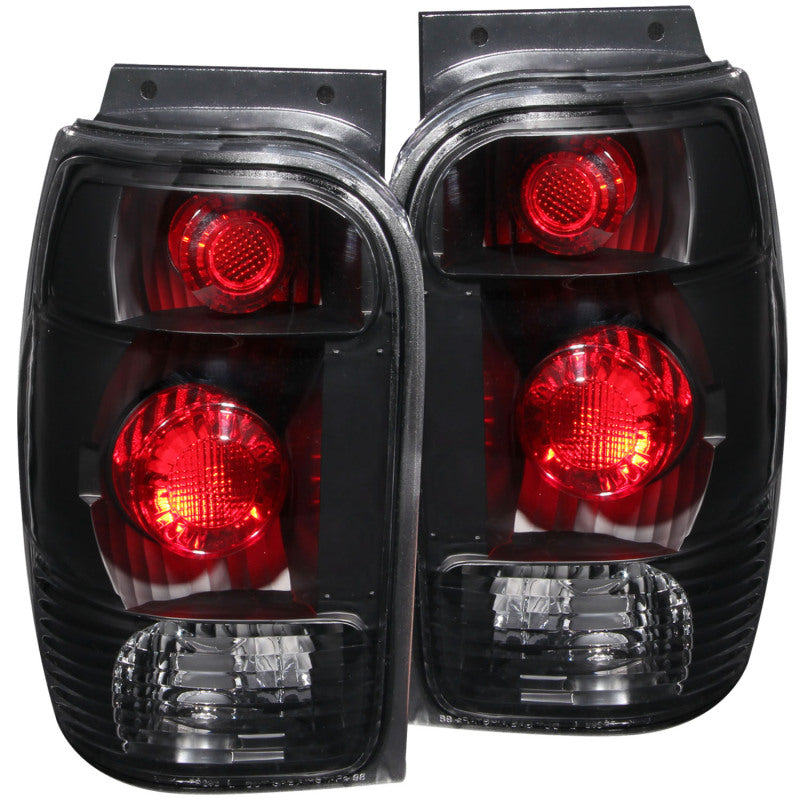 ANZO 1998-2001 Ford Explorer Taillights Black