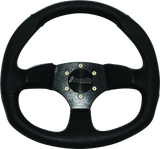 DragonFire Racing Steering Wheels - D-Shaped- Vinyl- Black- 0in offset