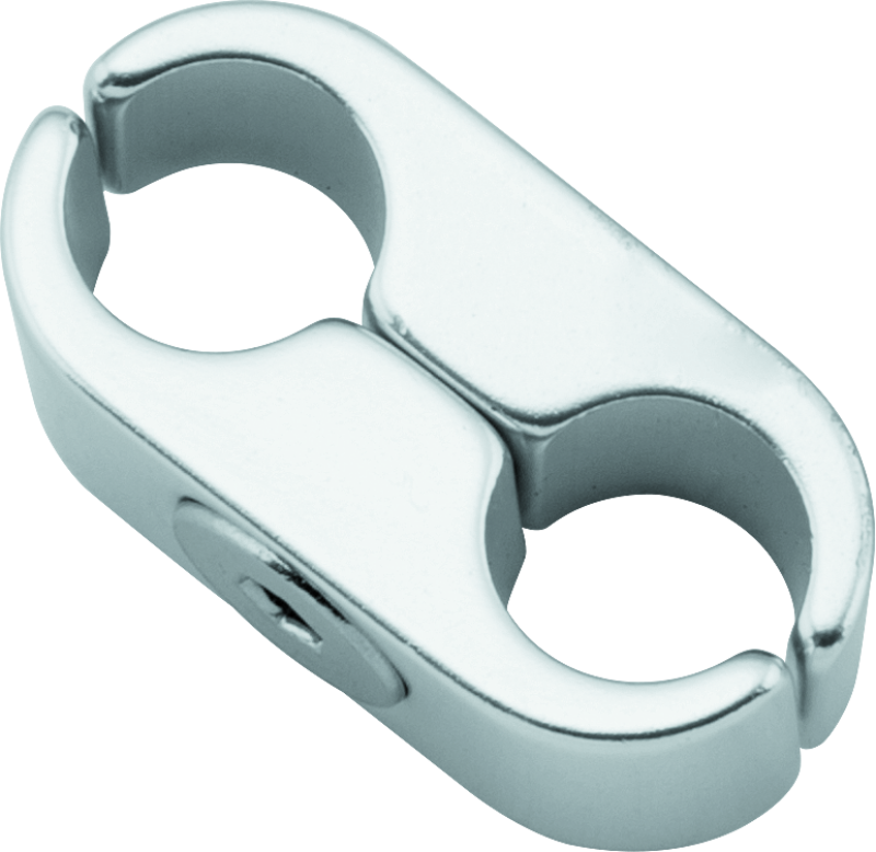 BikeMaster 2 Lines Cable Clamp - Silver