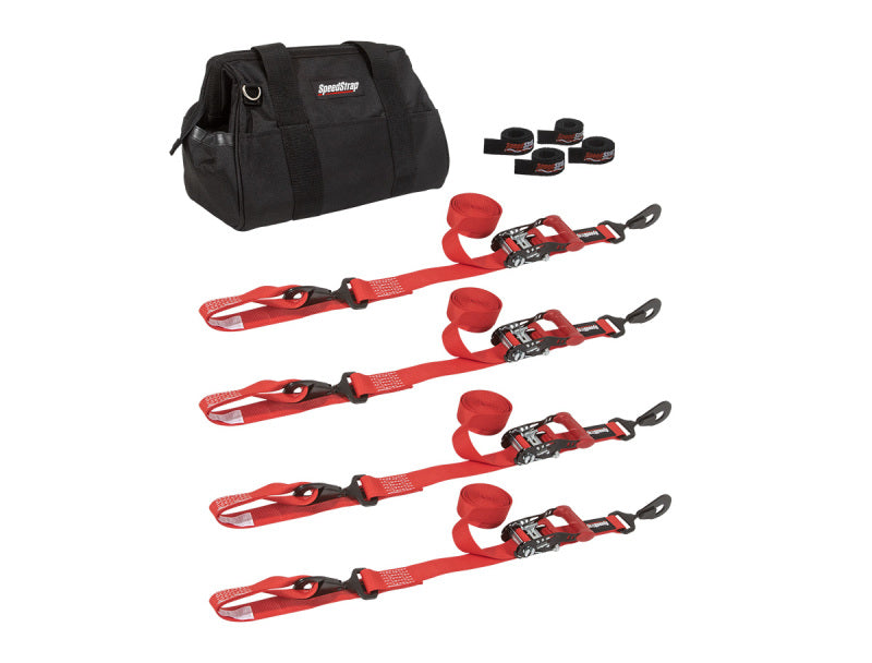 SpeedStrap 1 1/2In UTV Tie-Down Kit - Red