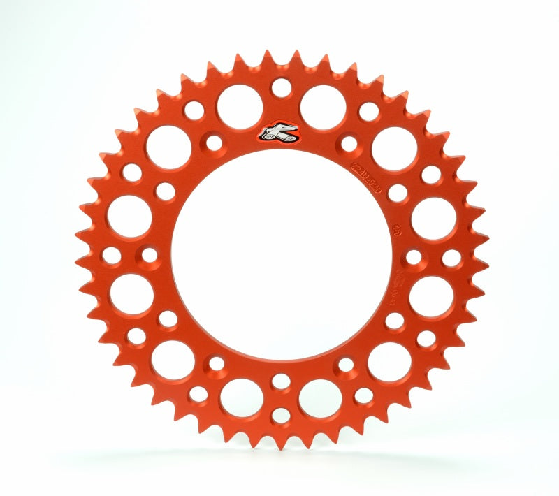 Renthal 21-22 KTM 125 XC Rear Grooved Sprocket - Orange 520-51P Teeth