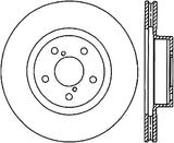 StopTech 05-10 Subaru Impreza WRX/STi Slotted & Drilled Right Front Rotor