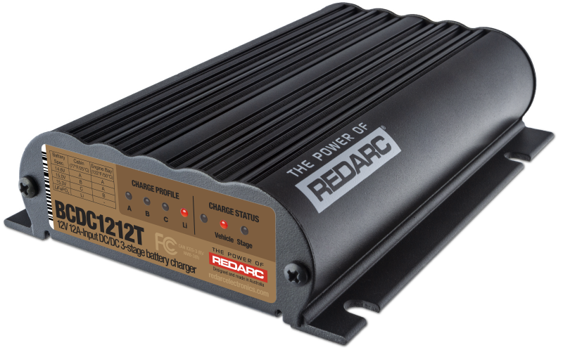 REDARC DC/DC 3-Stage Vehicle to Trailer Battery Charger - 12V 12A