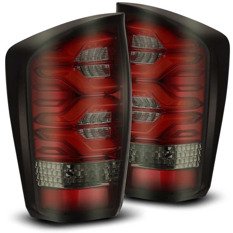 AlphaRex 16-20 Toyota Tacoma PRO-Series LED Tail Lights Red Smoke