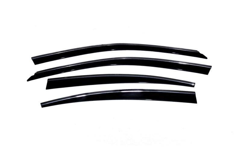 AVS 07-11 Lexus ES350 Ventvisor Low Profile Deflectors 4pc - Smoke w/Chrome Trim