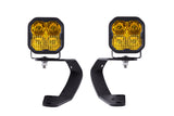 Diode Dynamics 10-21 Toyota 4Runner SS3 LED Ditch Light Kit - Yellow Pro Combo