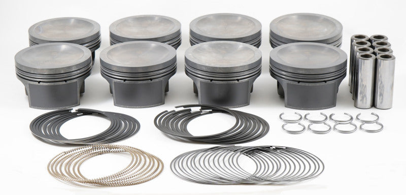 Mahle MS Piston Set SBF 284cid 3.572in Bore 3.543in Stroke 5.930in Rod .866 Pin-16cc 9.5 CR Set of 8