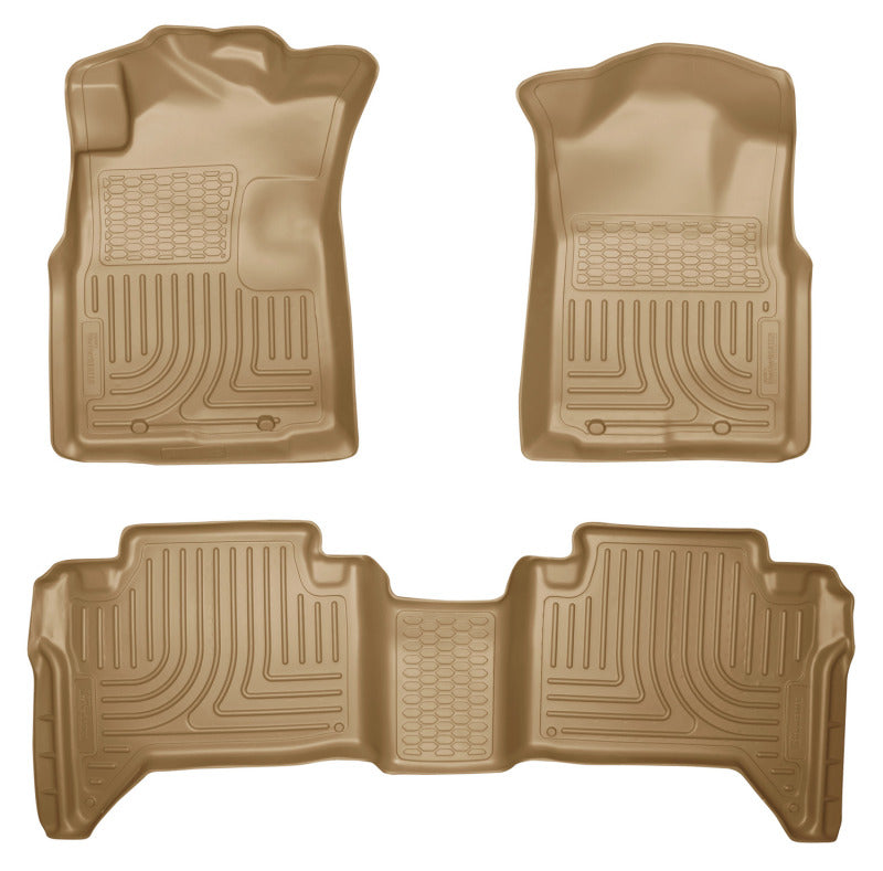 Husky Liners 05-13 Toyota Tacoma WeatherBeater Combo Tan Floor Liners