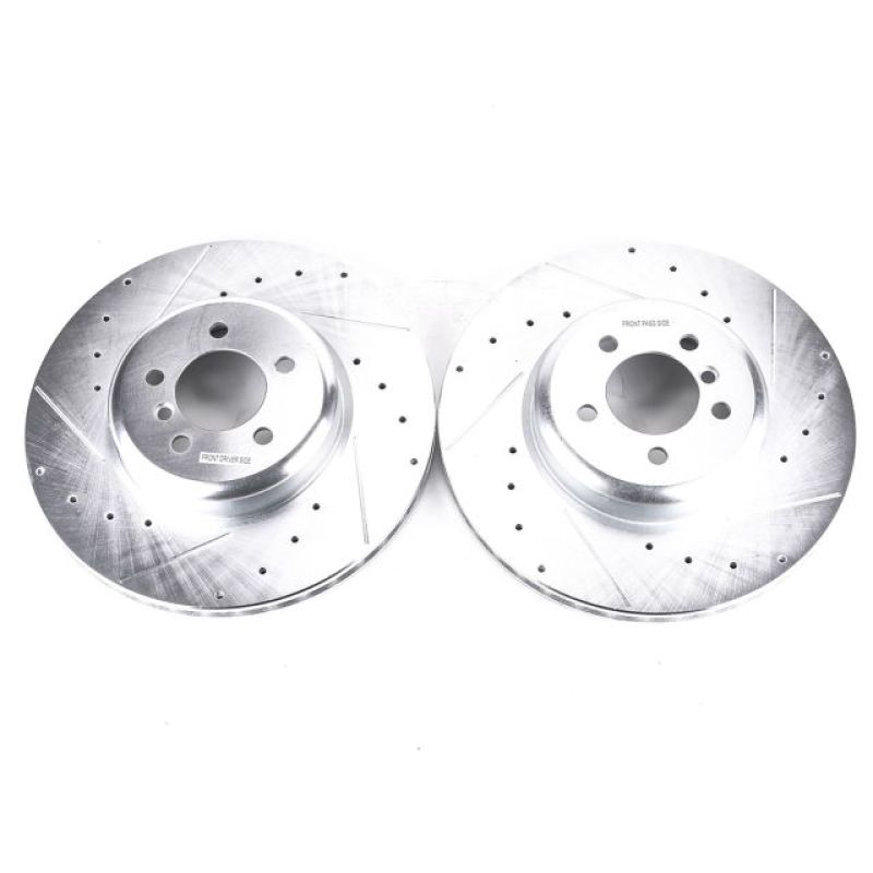 Power Stop 13-15 BMW 335i Front Evolution Drilled & Slotted Rotors - Pair