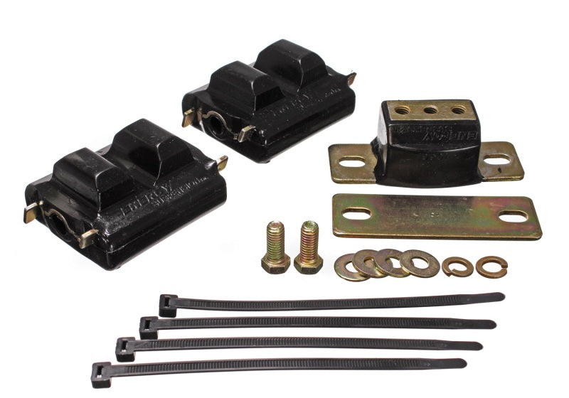 Energy Suspension 73-92 Chevrolet Camaro Black Motor and Transmision Mounts; Zinc Finish