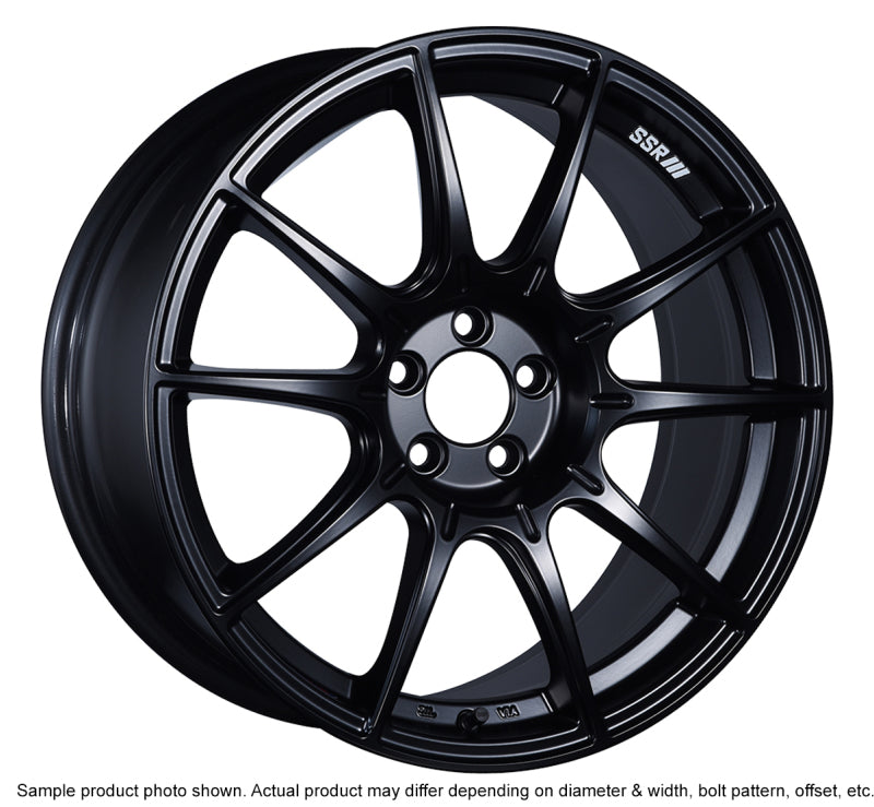 SSR GTX01 18x9.5 5x114.3 40mm Offset Flat Black Wheel