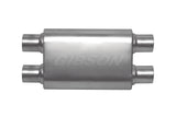 Gibson CFT Superflow Dual/Dual Oval Muffler - 4x9x13in/2.25in Inlet/2.25in Outlet - Stainless