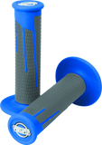 ProTaper Full Diamond Clamp-On Grips - Blue/Dark Gray