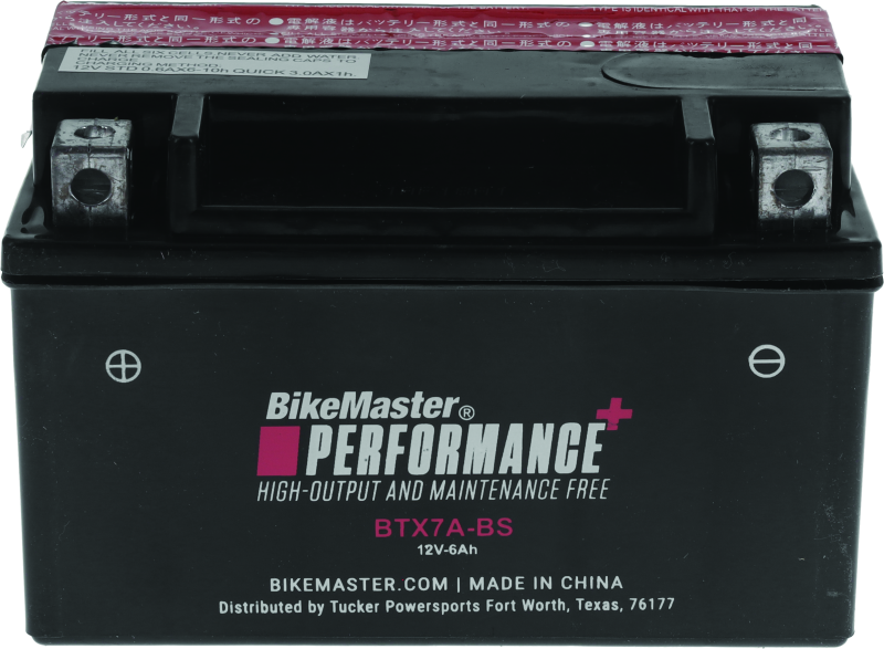 BikeMaster BTX7A-BS Battery