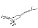 Borla 17-18 Chevrolet Camaro ZL1 6.2L V8 Atak Catback Exhaust w/ Dual Mode Valves CF Black Anod