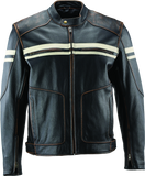 Kuryakyn Leather By River Road Hoodlum Vintage Leather Jacket Black - XL