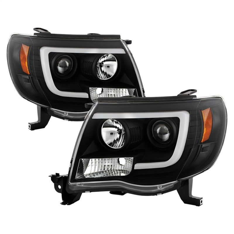 Spyder Toyota Tacoma 05-11 V2 High-Power LED Headlights - Black PRO-YD-TT05PL-BK