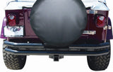 Rampage 1976-1983 Jeep CJ5 Double Tube Rear Bumper - Black