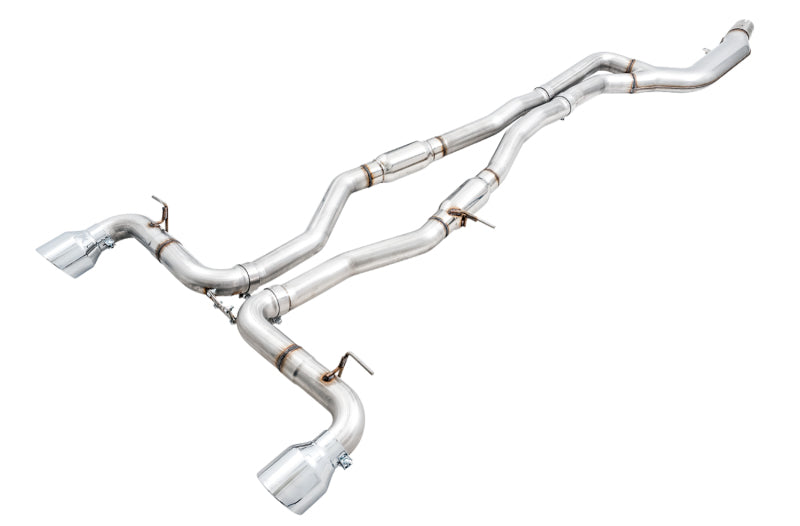 AWE Tuning 2020 Toyota Supra A90 Track Edition Exhaust - 5in Chrome Silver Tips