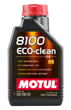 Motul 1L Synthetic Engine Oil 8100 Eco-Clean 0W30 12X1L - C2/API SM/ST.JLR 03.5007 - 1L