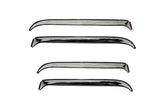 AVS 84-96 Jeep Cherokee (4 Door) Ventshade Front & Rear Window Deflectors 4pc - Stainless