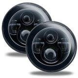 Oracle 7in High Powered LED Headlights - NO HALO - Black Bezel SEE WARRANTY