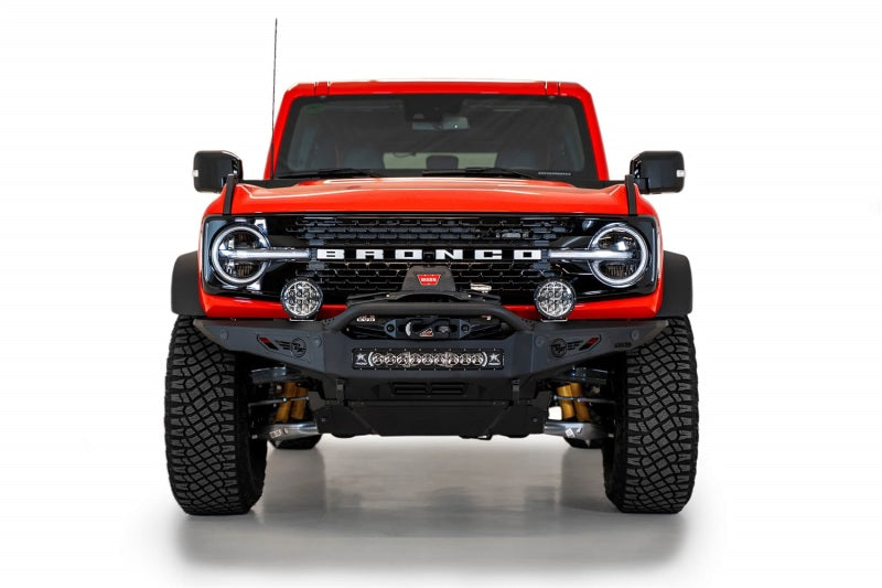 Addictive Desert Designs 2021+ Ford Bronco Rock Fighter Front Bumper - Hammer Black