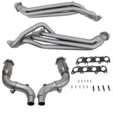 BBK 15-23 Ford Mustang GT 1-3/4 Long Tube Headers w/High Flow Catted X-Pipe (Ti Ceramic)