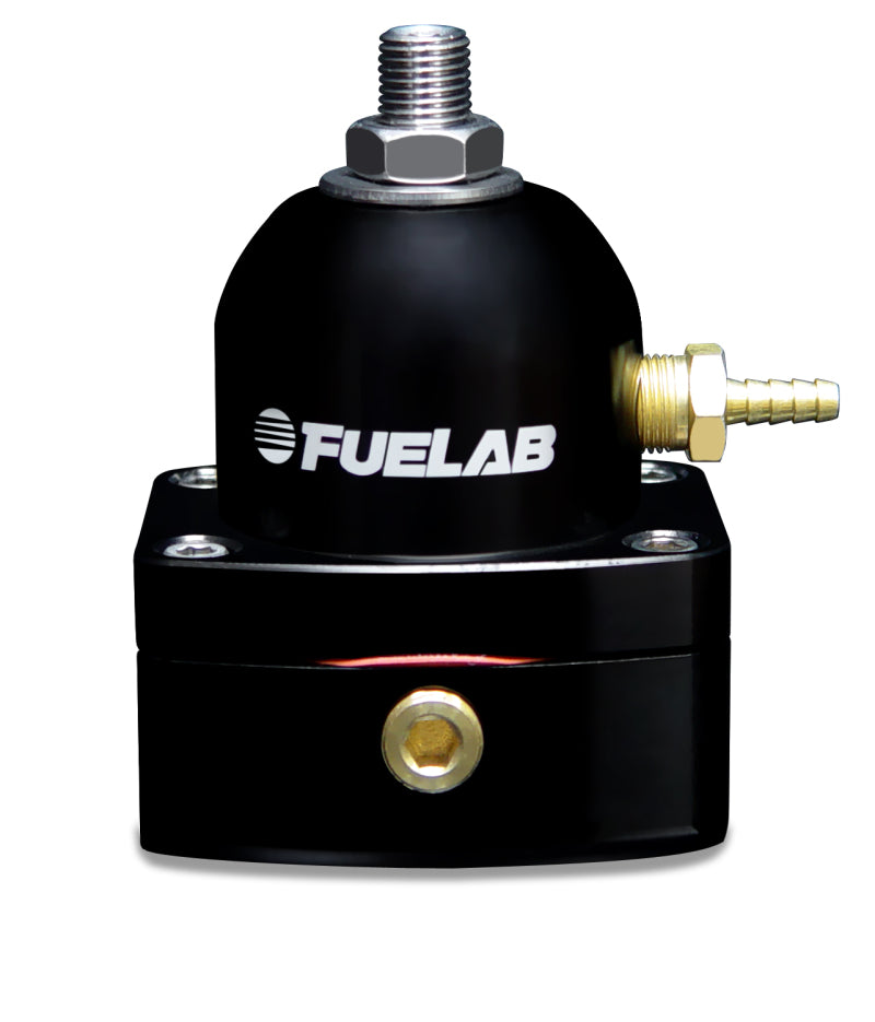 Fuelab 525 EFI Adjustable FPR In-Line 25-90 PSI (1) -6AN In (1) -6AN Return - Black