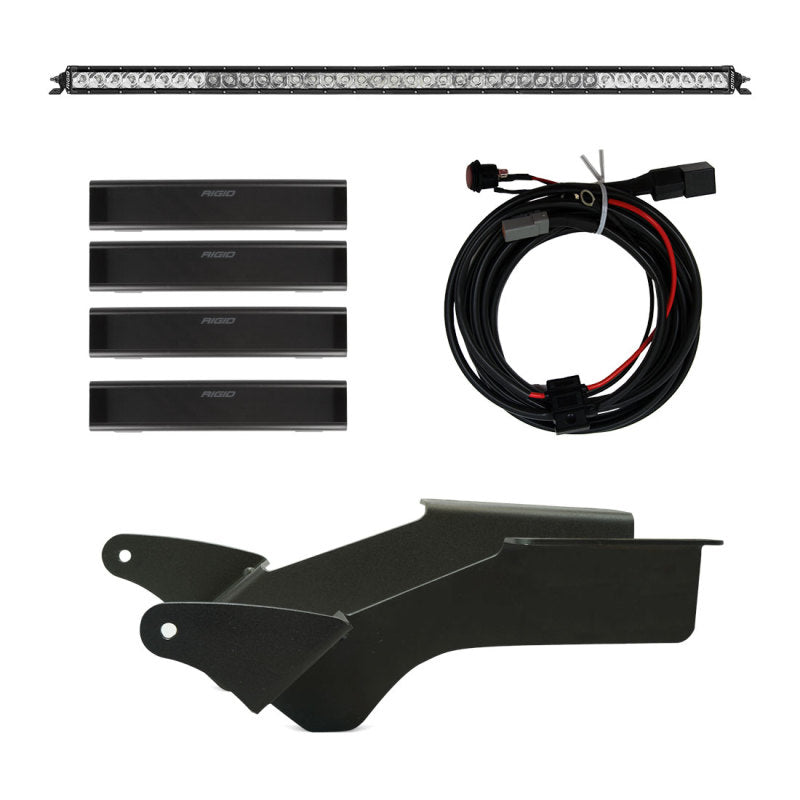 Rigid Industries 2021 Ford Bronco Roof Rack Light Kit (Incl. SR spot/flood Combo Bar)