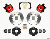 Wilwood Combination Parking Brake Rear Kit 11.00in Red Civic / Integra Disc 2.39 Hub Offset