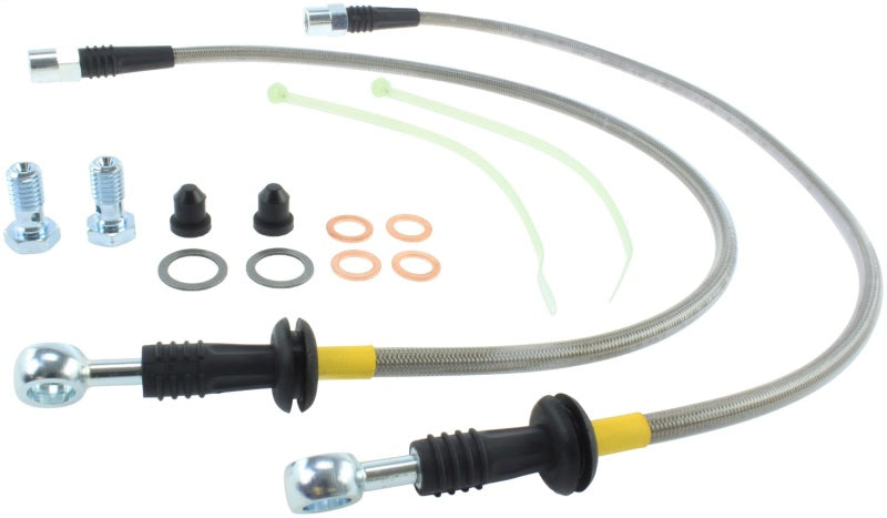 StopTech 02-06 Mini & Mini S Stainless Steel Front Brake Line Kit