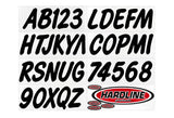 Hardline Boat Lettering Registration Kit 3 in. - 400 Black Solid