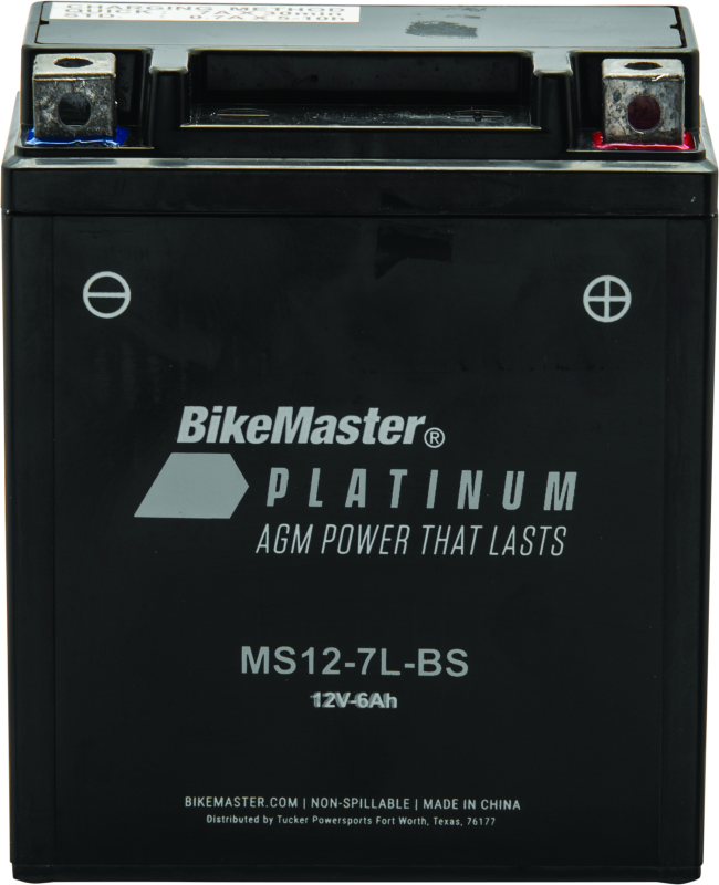 BikeMaster AGM Battery - MS12-7L-BS