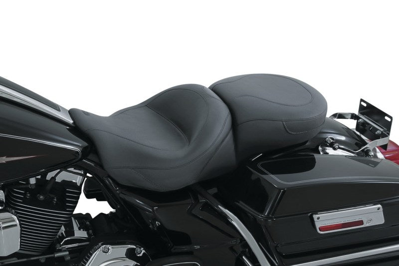 Mustang 08-21 Harley Electra Glide Std, Rd Glide, Rd King, Street Glide Touring 1PC Seat - Black