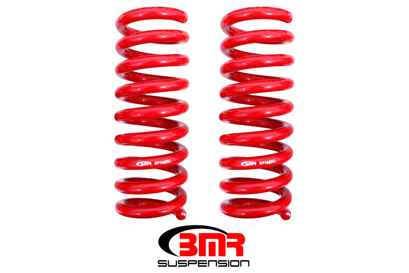 BMR 08-18 Dodge Challenger Rear Lowering Springs 1.25in Drop Performance Version - Red