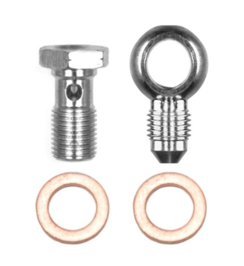 Wilwood Banjo Fitting Kit -3 male to 10mm-1.00 Banjo Bolt & Crush Washers (1 qty)