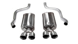 Corsa 2009-2013 Chevrolet Corvette C6 6.2L V8 Polished Sport Axle-Back Exhaust