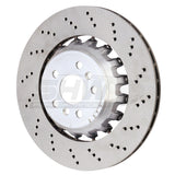 SHW 2020+ BMW X3 M 3.0L Right Rear Cross-Drilled Lightweight Brake Rotor (34118054828)