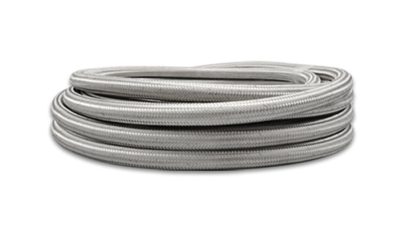 Vibrant SS Braided Flex Hose with PTFE Liner -4 AN (10 foot roll)